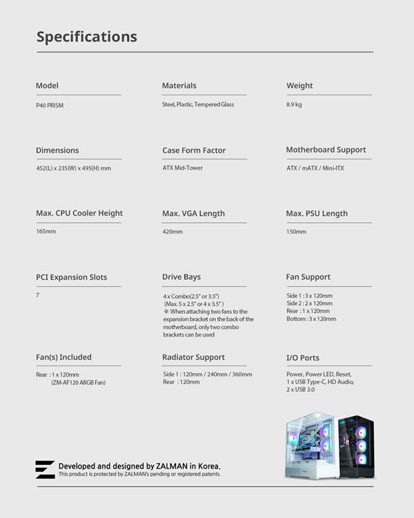 A computer parts list with text
AI-generated content may be incorrect.